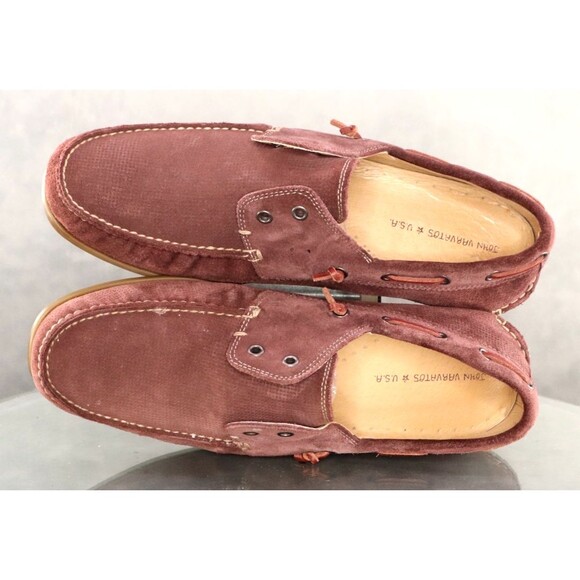 John Varvatos Schooner Men\'s Laceless Boat Shoes Size 12 M Leather Tan main image 9